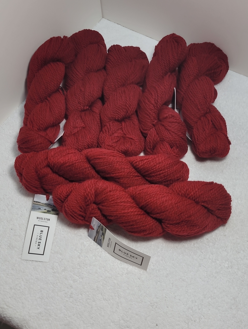 Blue Sky Fibers Woolstok Yarn 7 - Skeins - Red Rock - NWT